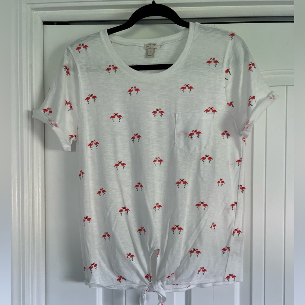 J Crew flamingo t shirt